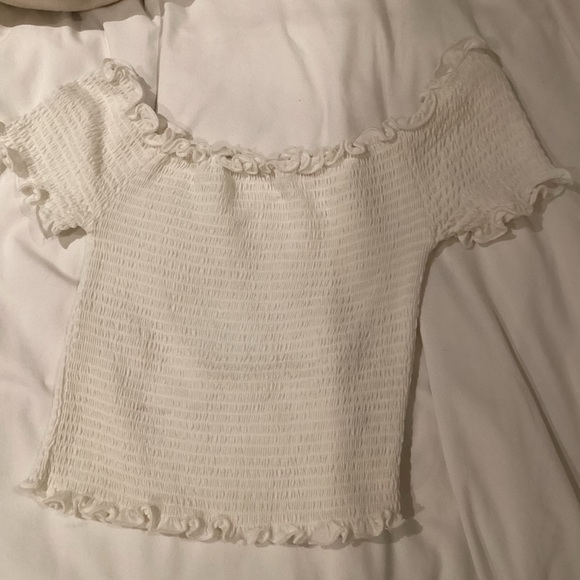 Pack of 2 Heart & Hips Scrunch Off the Shoulder Tops - Picture 2 of 8